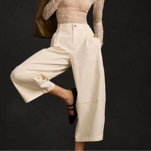 Anthropologie Maeve Barrel Leg Chino Pants Size 12